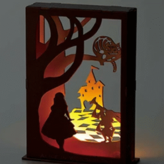 Alice in Wonderland Book Wooden Ornament Light - DIY Puzzle
